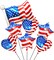 American Flag Balloons Red White and Blue Balloons Patriotic Balloons 4th of July Balloons for Independence Day Party Decoration Supplies 7Pcs